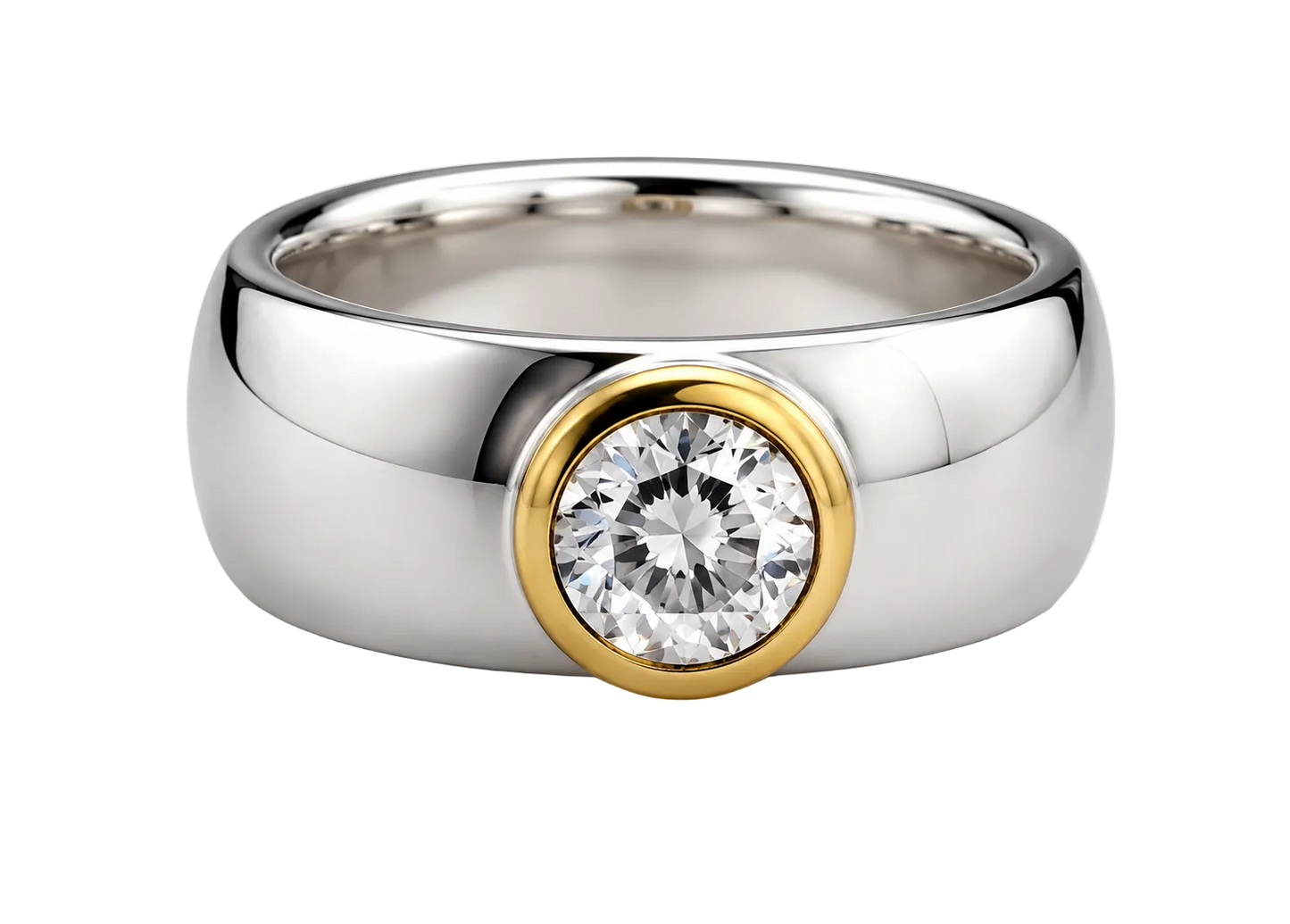 Anillo: Compromiso en Plata con Circonia Radiante