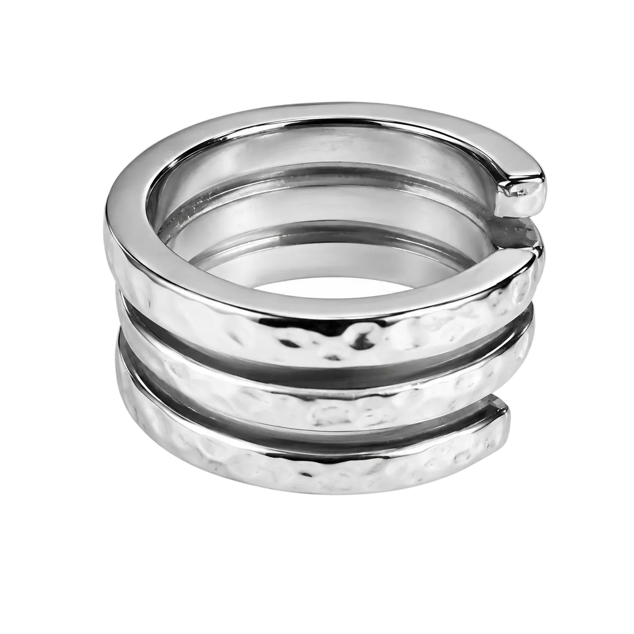 Anillo: Espiral de Evolución en Plata