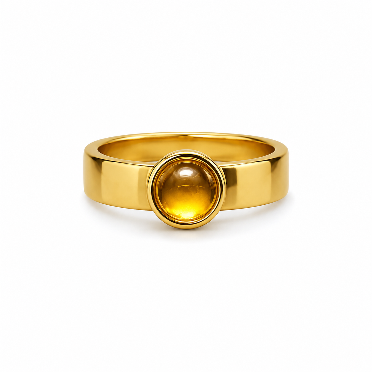 Anillo: Piedra Natural en Tumbaga Artesanal