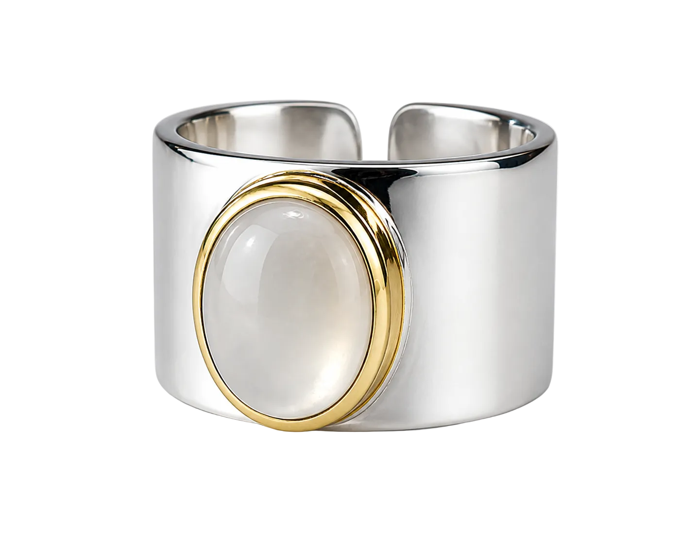Anillo: Turquesa Vibrante con Marco en Latón