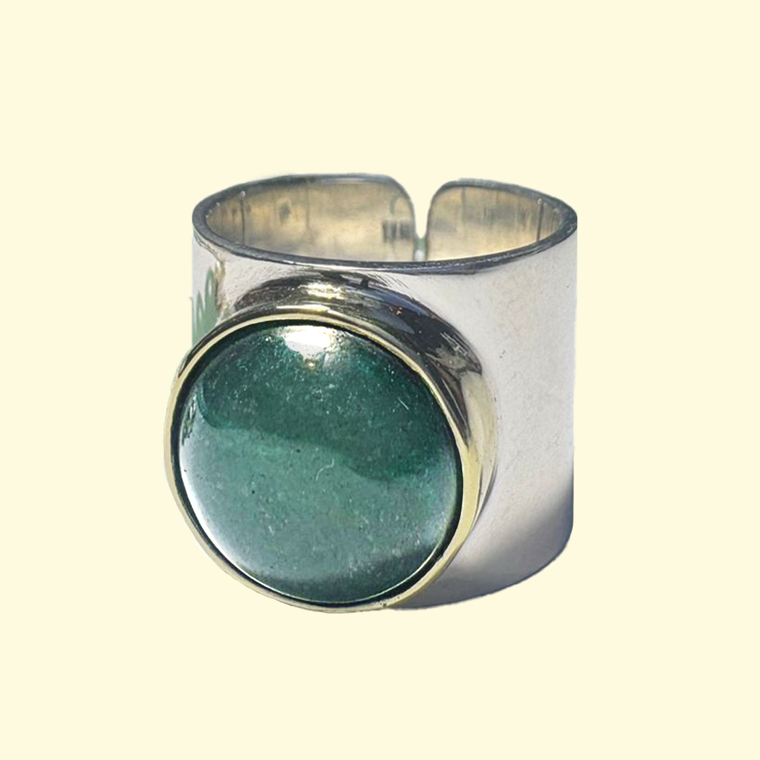 Anillo Crisálida Aventurina
