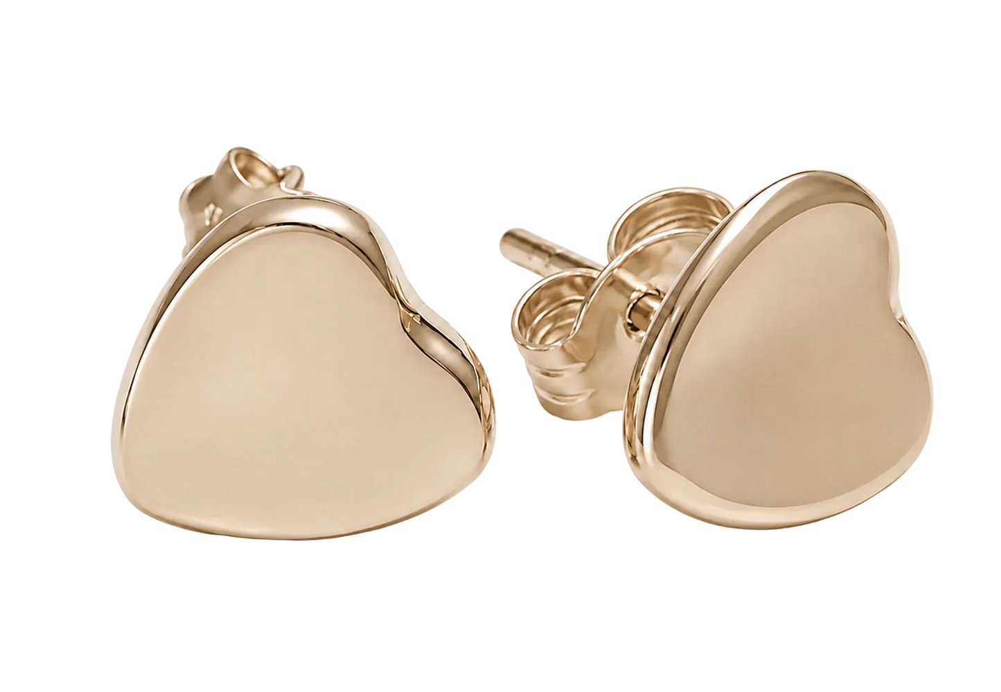 Aretes: Corazón en Tumbaga Artesanal