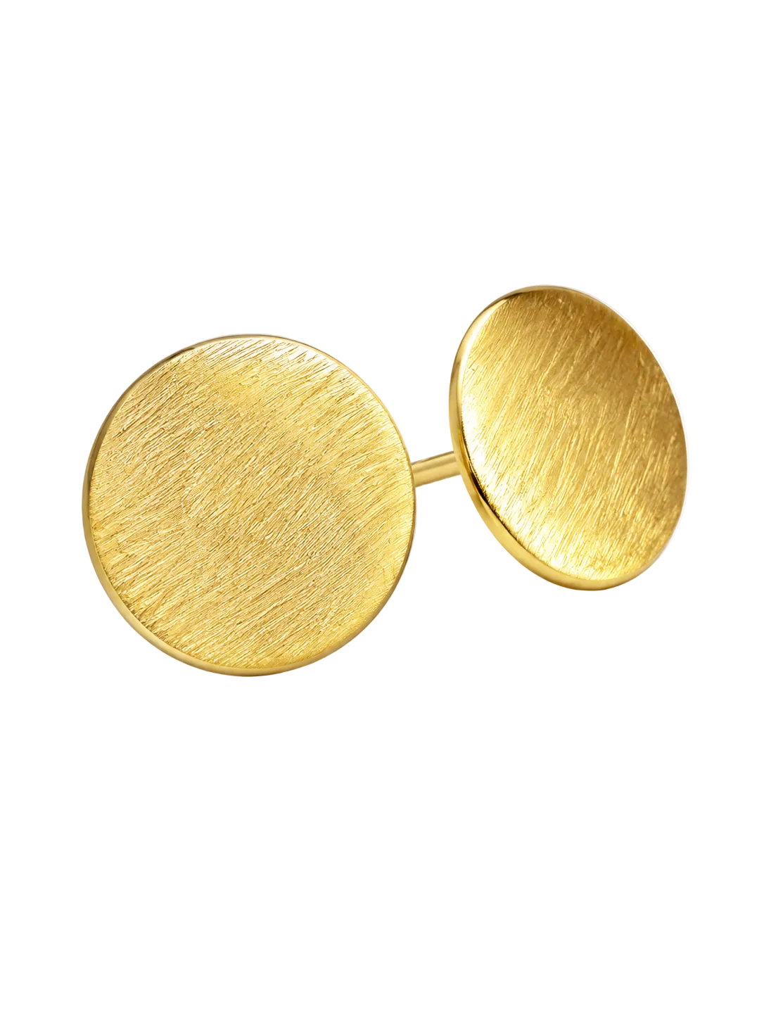 Arracadas: Moneda Grande en Tumbaga Artesanal