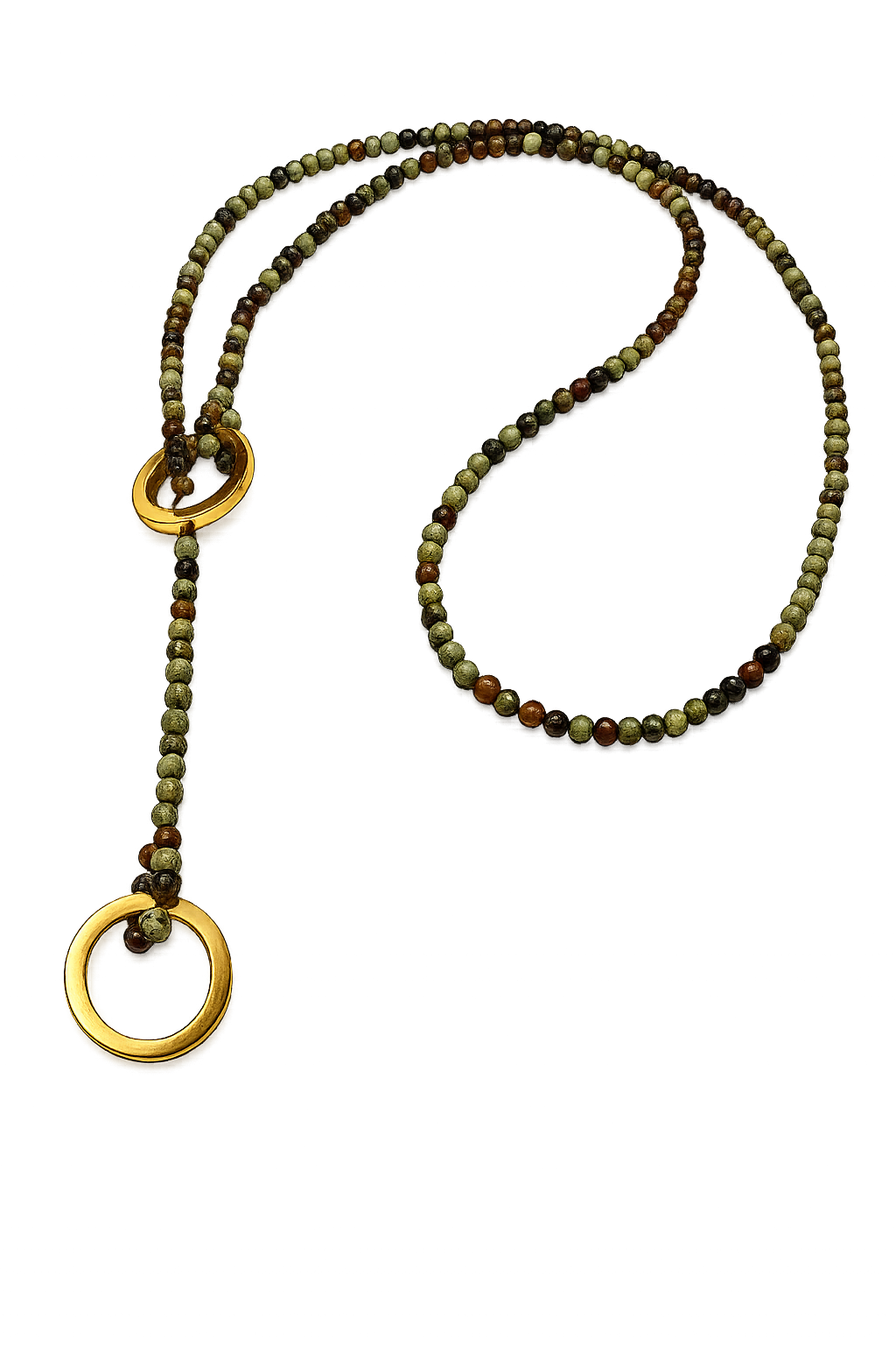 Corbatero: Serpentina y Aros en Tumbaga Artesanal