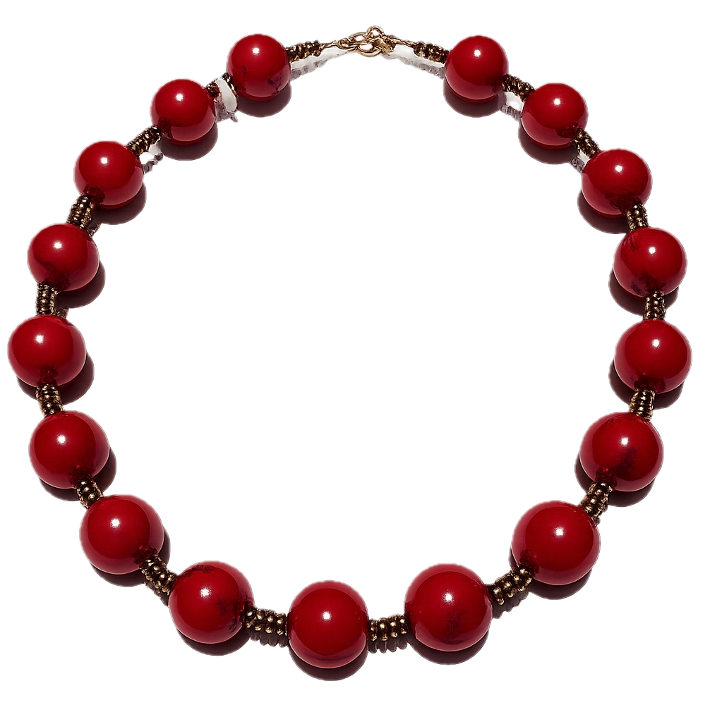 Collar: Armonía y Protección en Coral y Hematita