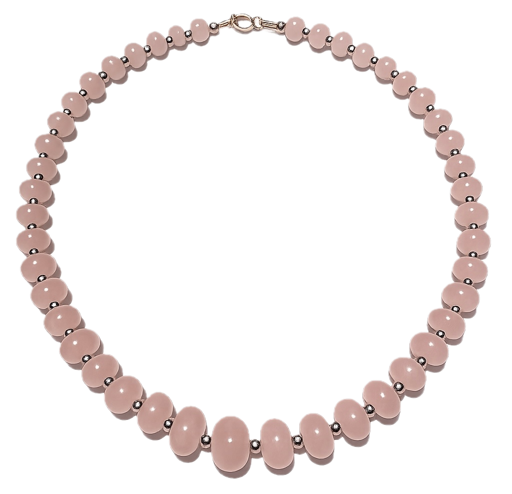 Collar: Equilibrio de Amor y Fuerza en Cuarzo Rosa y Hematita