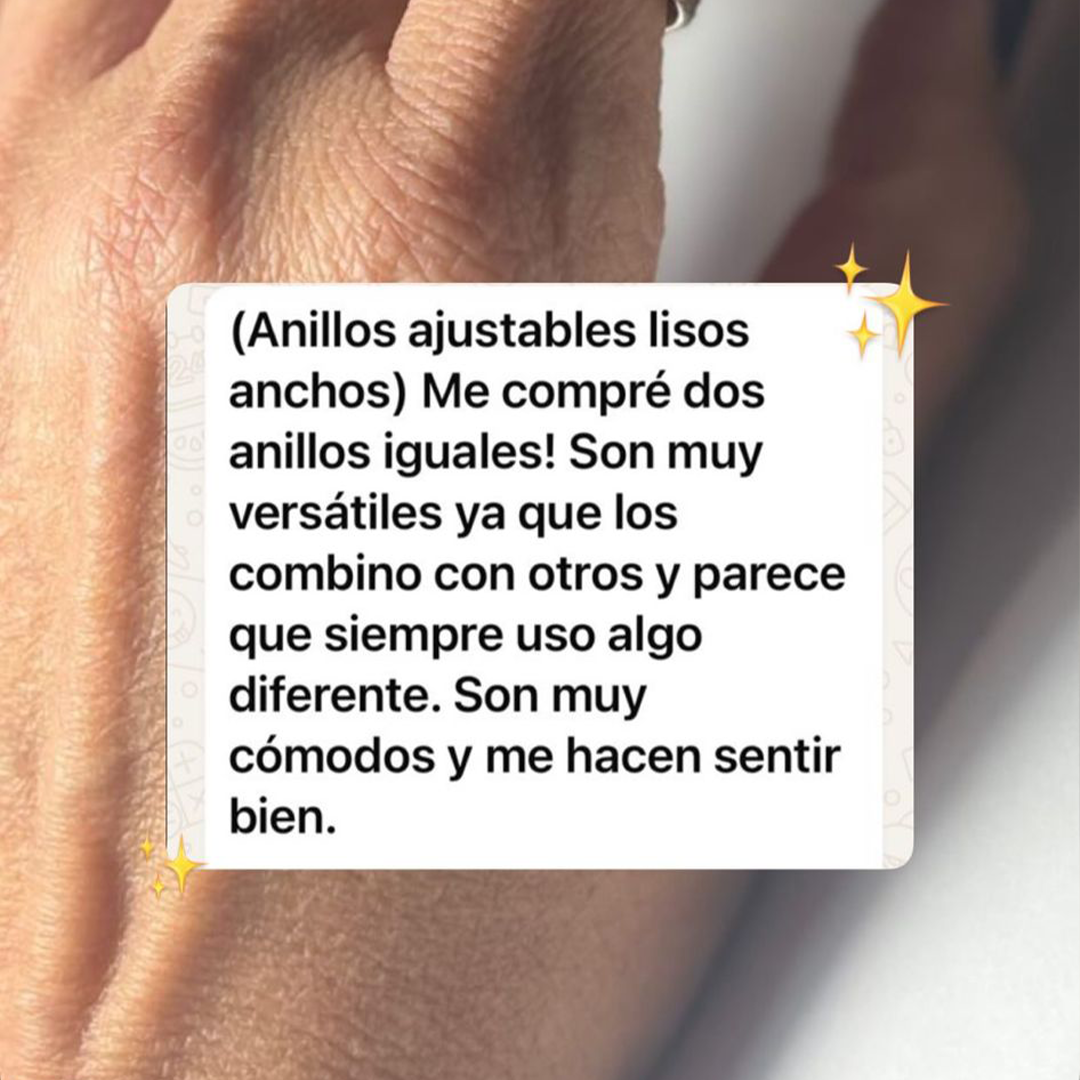 ✨ Anillo ajustable liso ✨