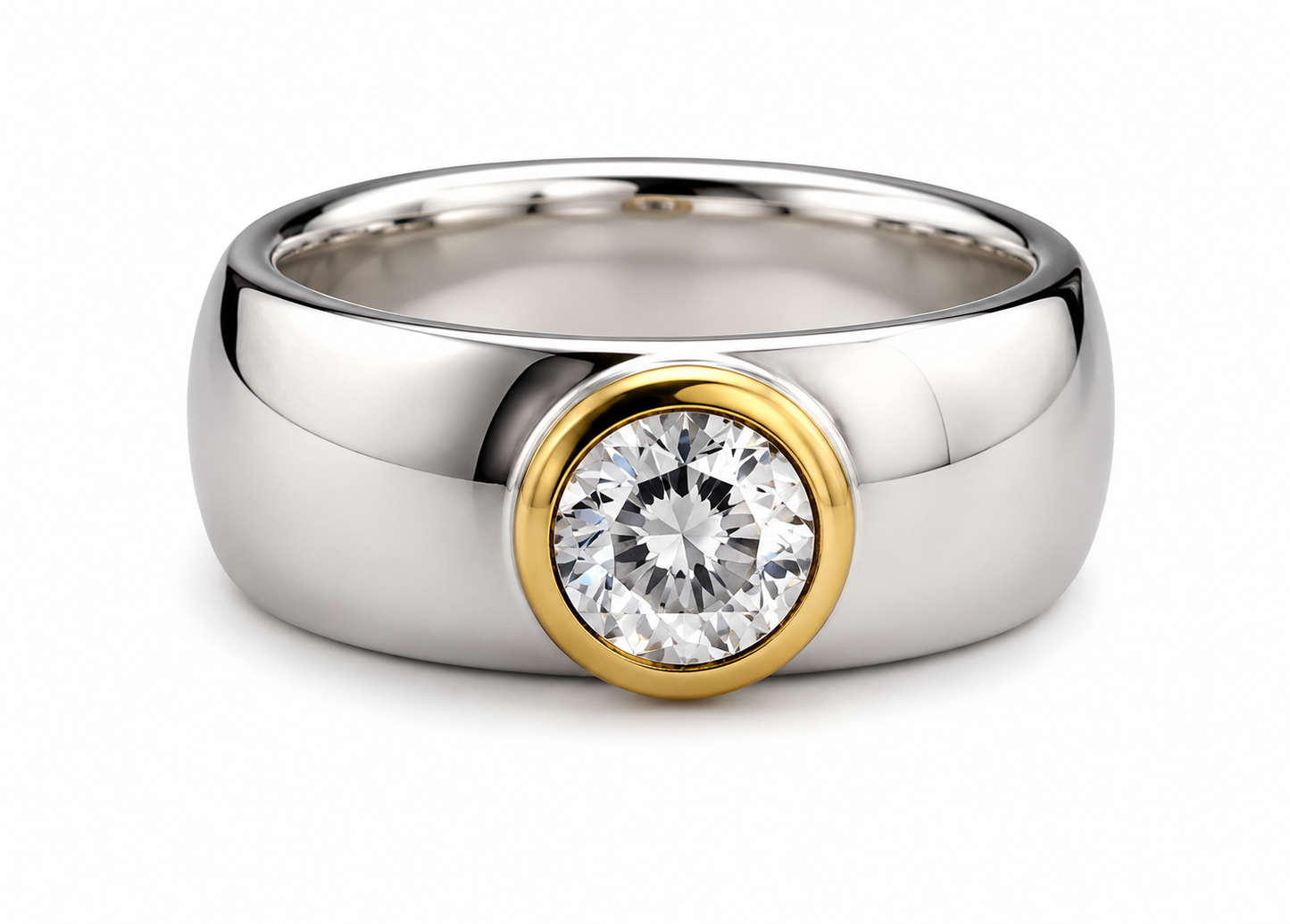 Anillo: Compromiso en Plata con Circonia Radiante