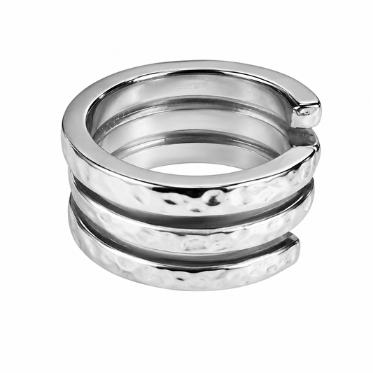 Anillo: Espiral de Evolución en Plata