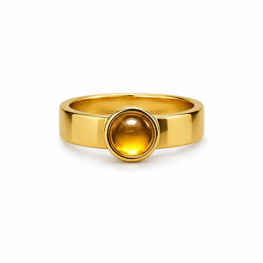 Anillo: Piedra Natural en Tumbaga Artesanal