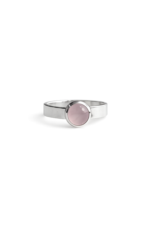 Anillo: Piedra Natural en Plata