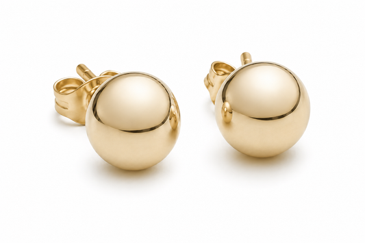 Aretes: Esferas de Tumbaga Artesanal
