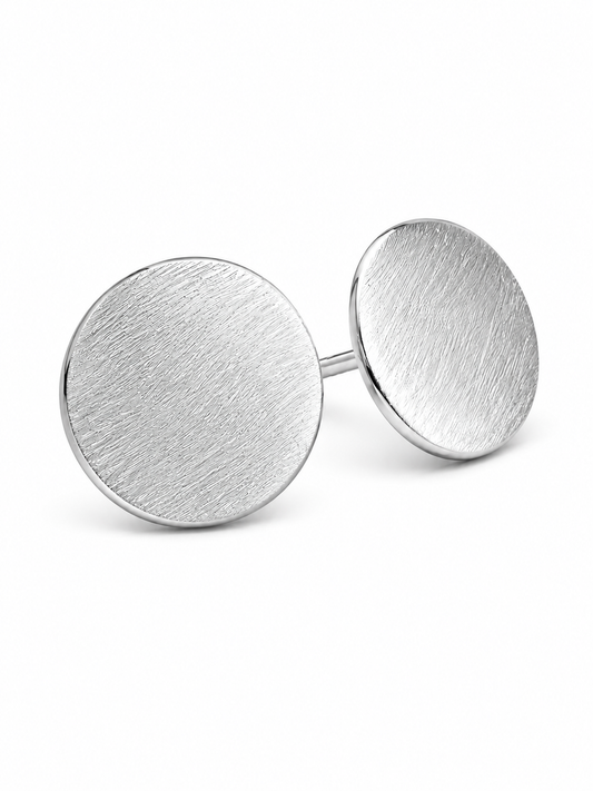 Arracadas: Moneda Grande en Plata Ley