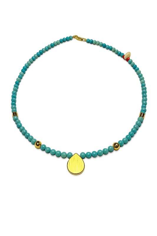 Collar: Serenidad Infinita en Larimar Natural