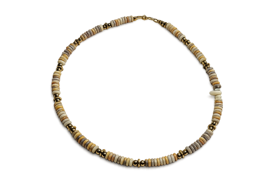 Collar: Vitalidad y Equilibrio en Jaspe Abejorro y Hematita