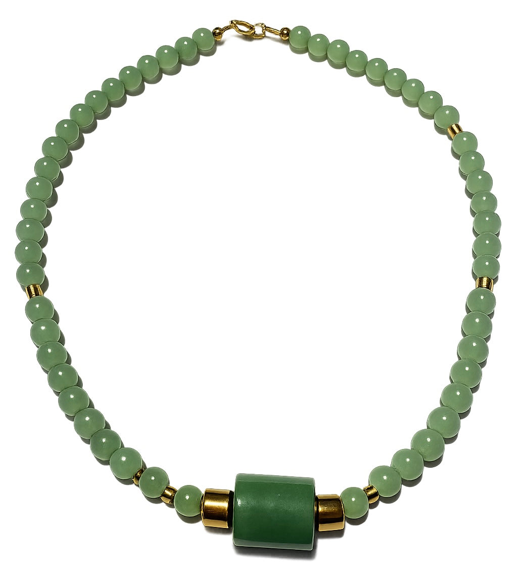 Collar: Abundancia y Equilibrio en Aventurina y Hematita