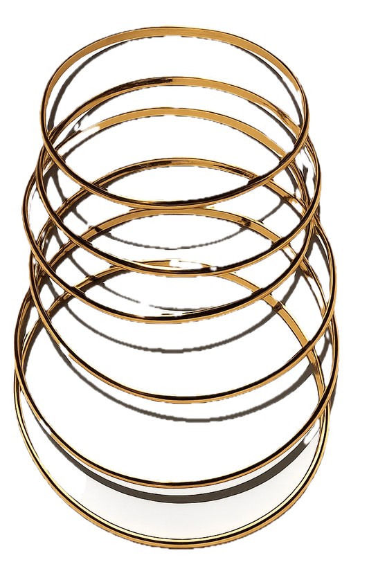 Juego de 6 Pulseras: Calidez y Tradición en Tumbaga