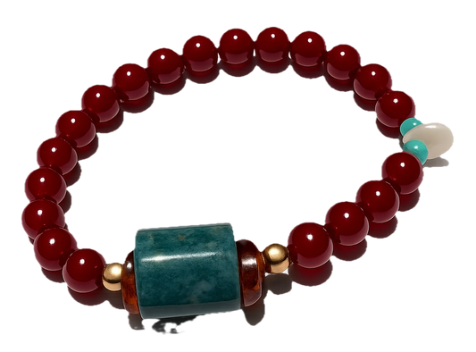 Pulsera: Equilibrio de Acción, Abundancia y Fuerza (jade y hematita)