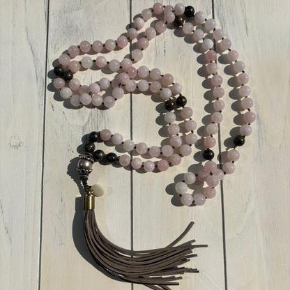 Kit Japa Mala de Cuarzo Rosa