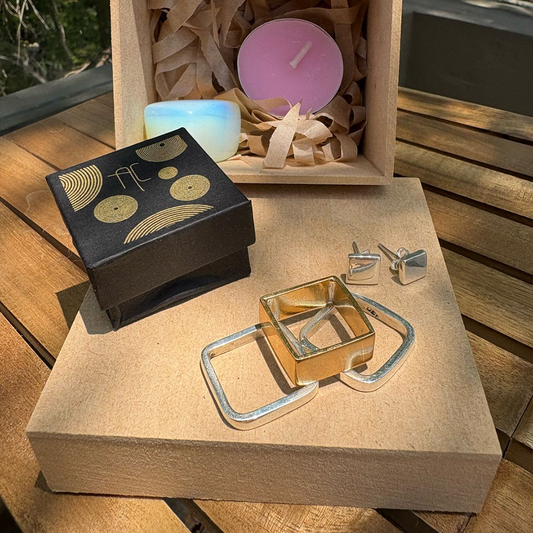 Kit anillos cuadrados